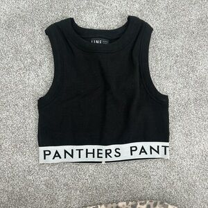 Black Sleeveless Crop Top